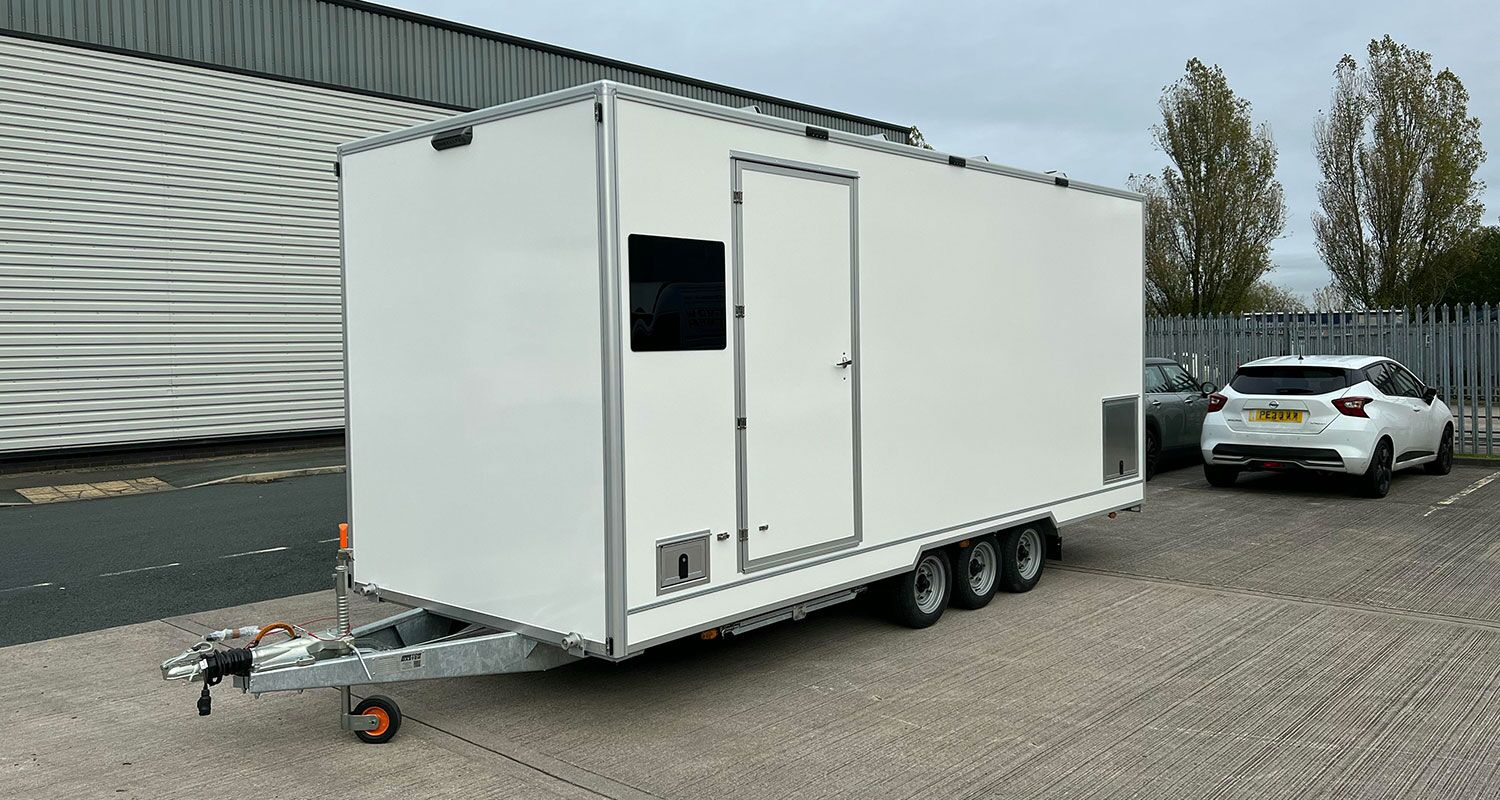 5.5 metre bespoke trailer pedestrian door side
