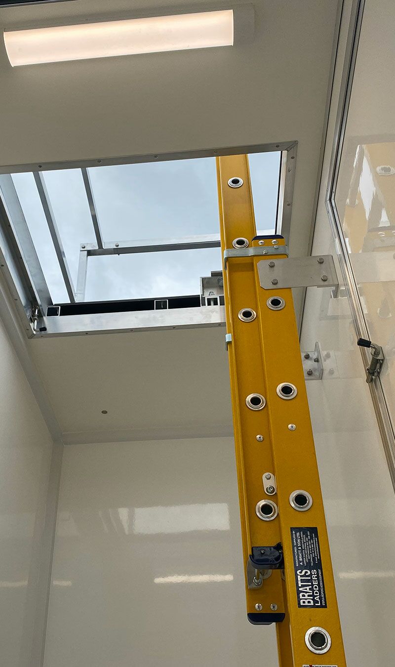 confined space trailer internal ladders fitted inside